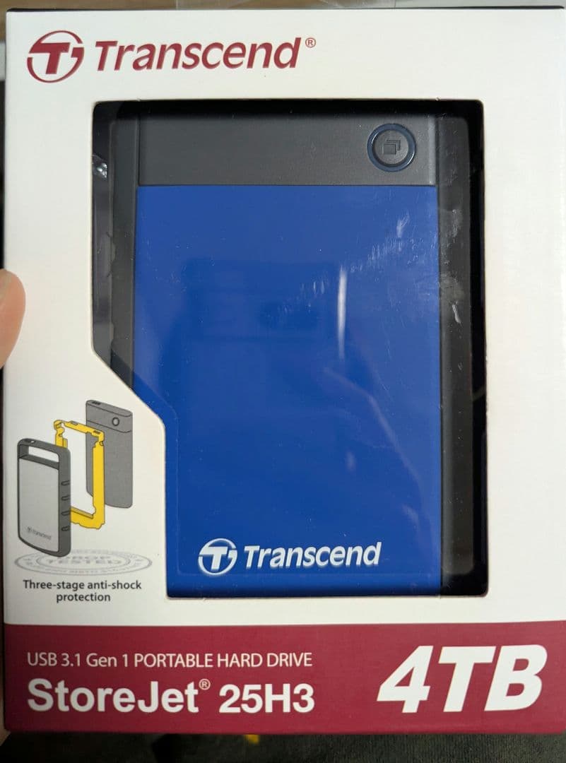外付けハードディスク・ドライブ Transcend StoreJet 25H3 4TB HDD