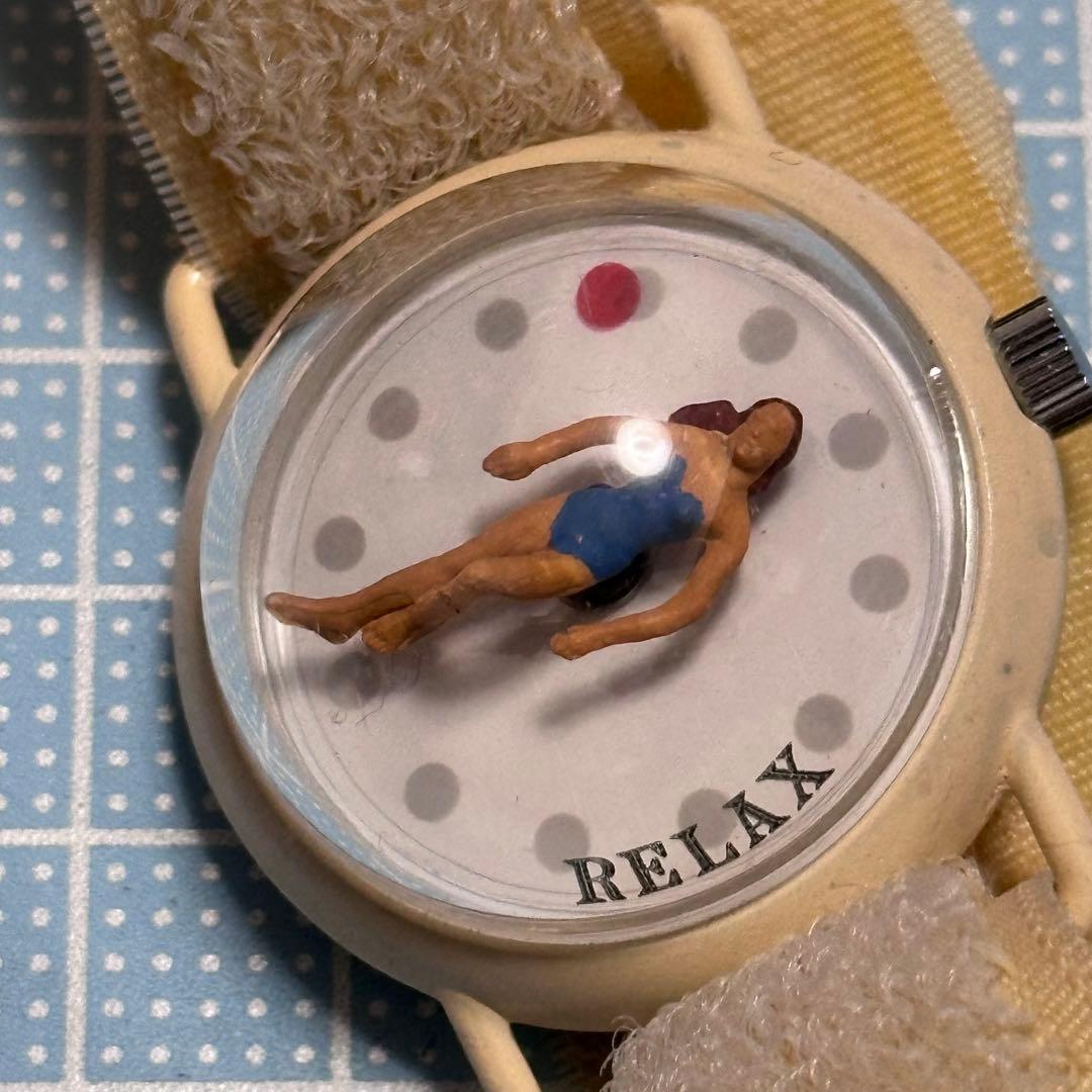 80s 腕時計　フランス製　水着　ドミニク・オバディア RELAX ジャンク品