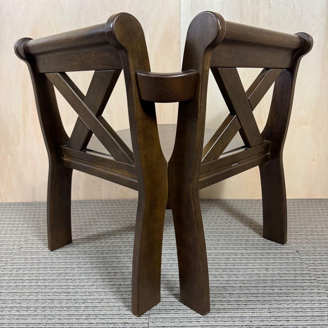 カリモク ルスティック コーナーベンチチェア たのメル便 引き取り値引き有り