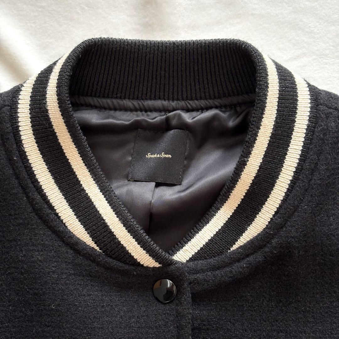 極美品☆スピックアンドスパン　スタンダード　スタジャン　ブラック　38