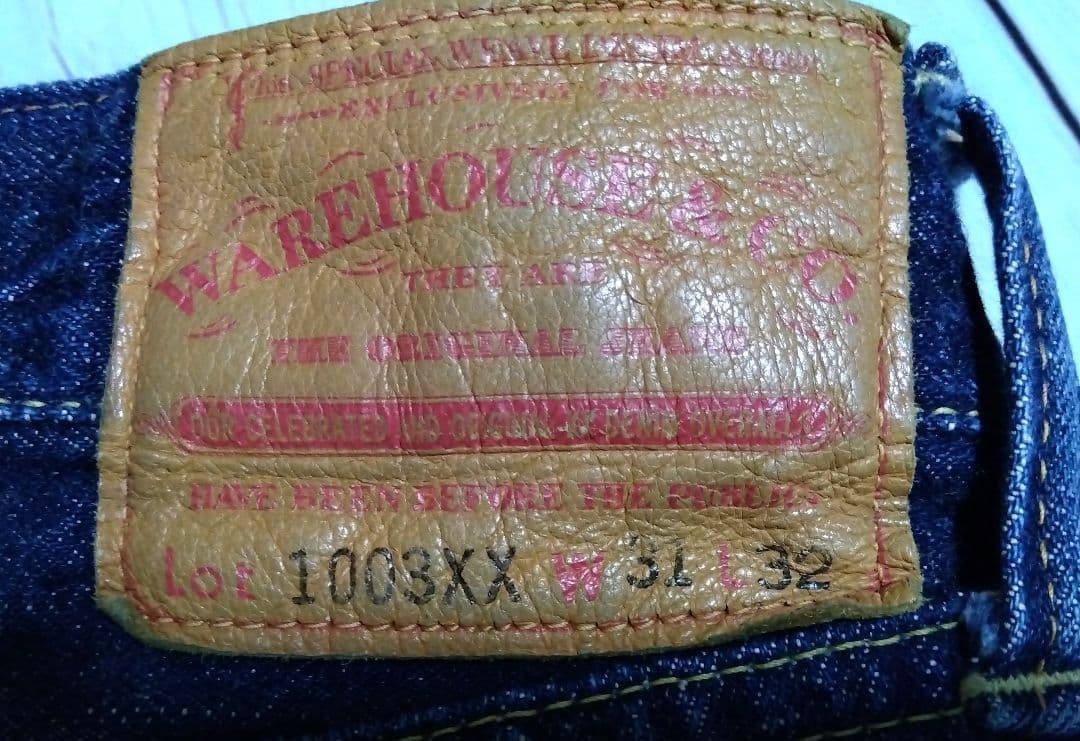 ウエアハウス　ジーンズ　大戦モデル　1003xx　w31　赤耳　隠しリベット