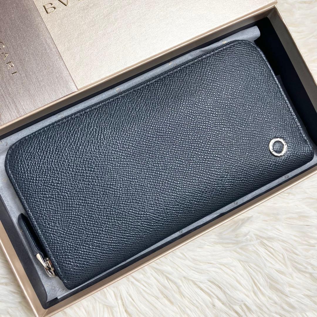 【未使用】ブルガリ ラウンドジップ ビーゼロワンレザーグレー FRID搭載