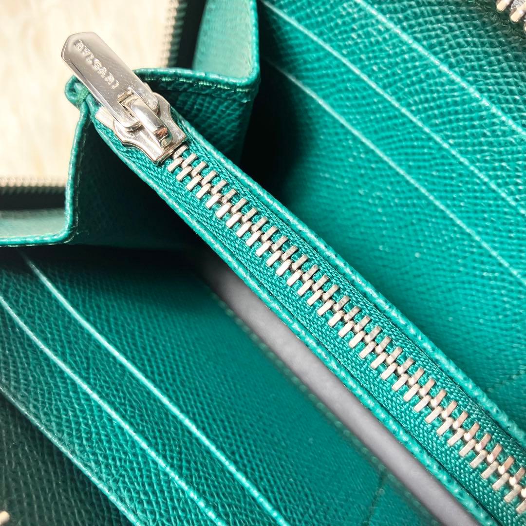 【未使用】ブルガリ ラウンドジップ ビーゼロワンレザーグレー FRID搭載