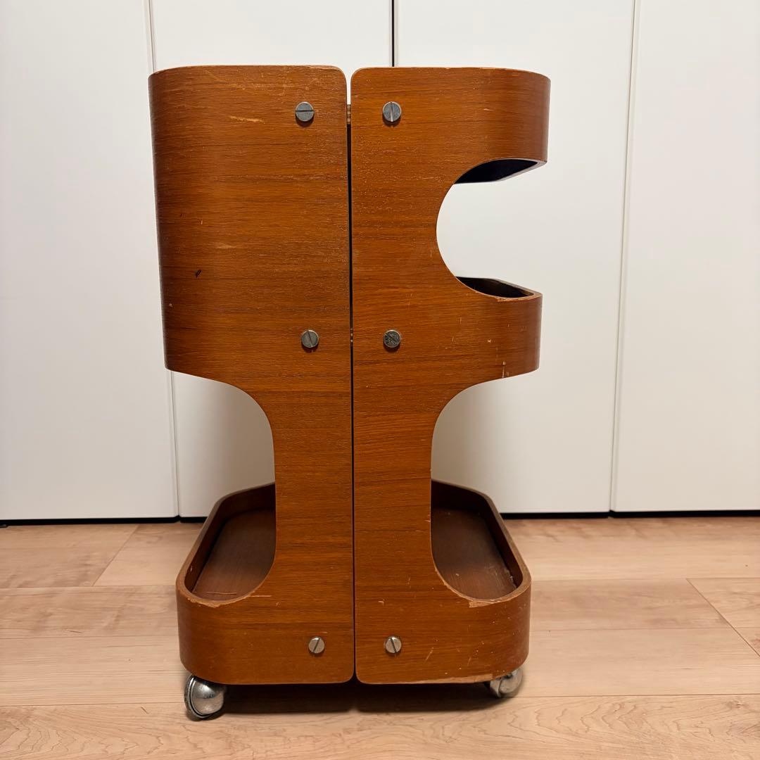 希少 ゴールドクラフト ヴィンテージ トローリー ワゴン サイドテーブル