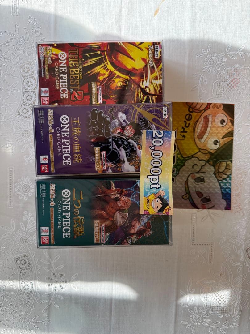 プ*ン様 ワンピースカードゲーム 3BOXセット THEBEST2、二つの伝説、