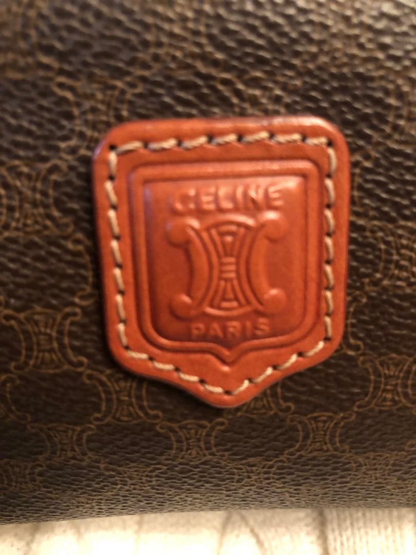 CELINE マカダム柄 化粧ポーチ 訳あり美品