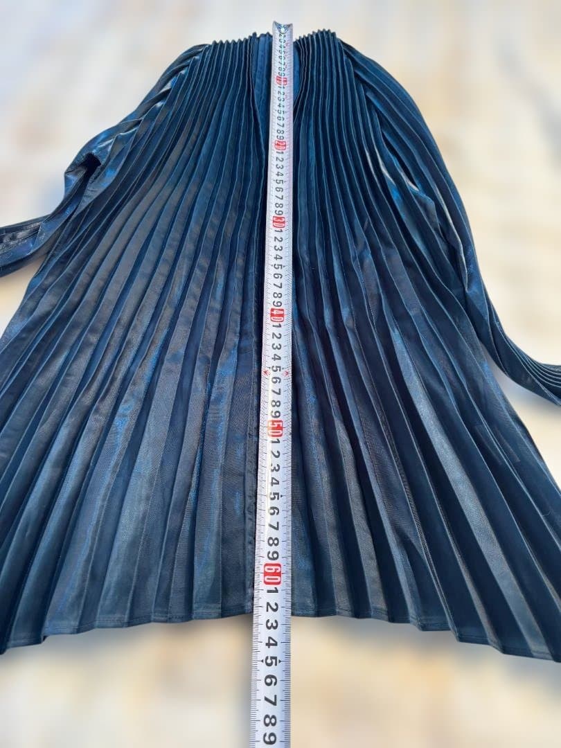 [希少] ISSEY MIYAKE プリーツ ジャケットダークブルー M