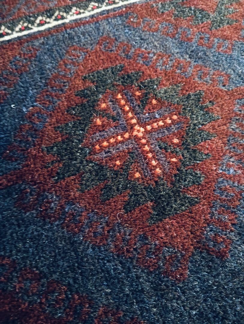 専用です。美品♪　漆黒のバルーチラグ　アフガニスタン　ビンテージ