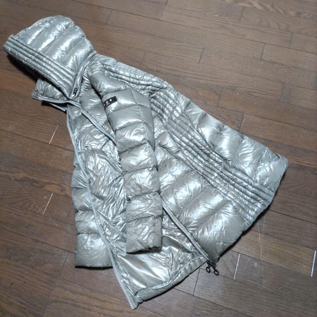 TATRAS　フード付ダウンジャケット　グレージュ　01サイズ