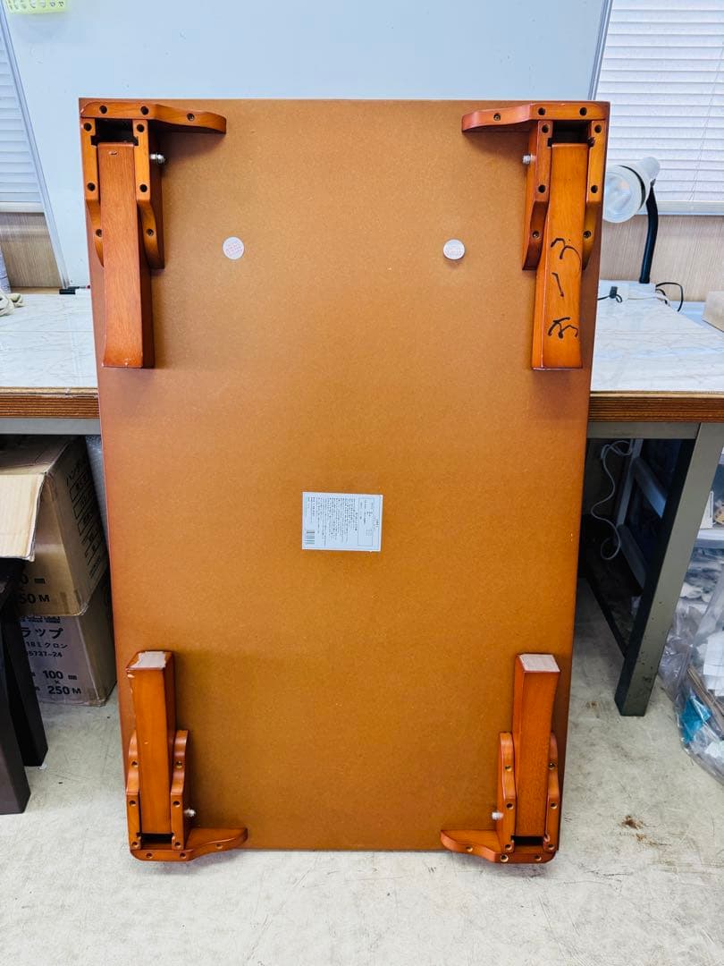 福岡発 不二貿易 座卓 ロータイプ 120cm 会議用テーブル 折りたたみ 軽量