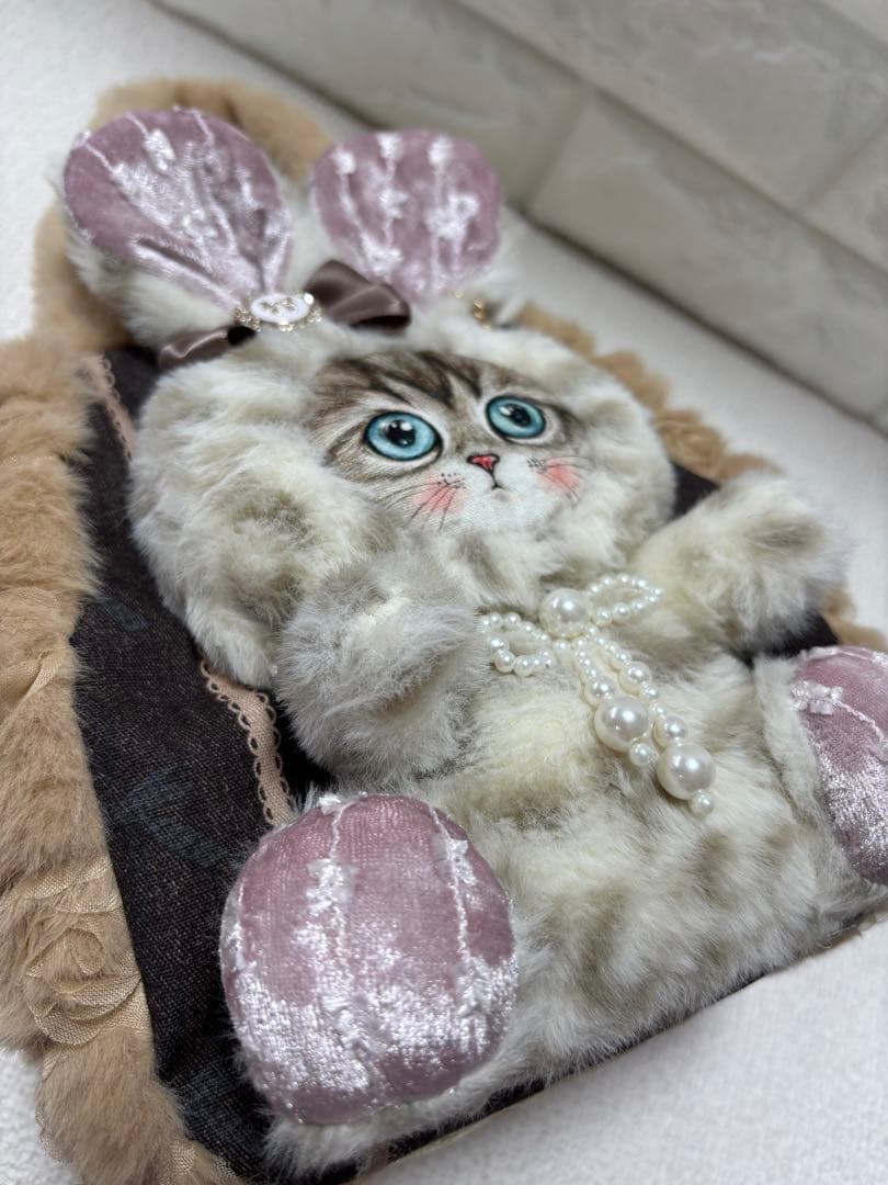 ゆ*ら様 コヤンイサムチョン　ファーバッグ　ベージュ　うさちゃん