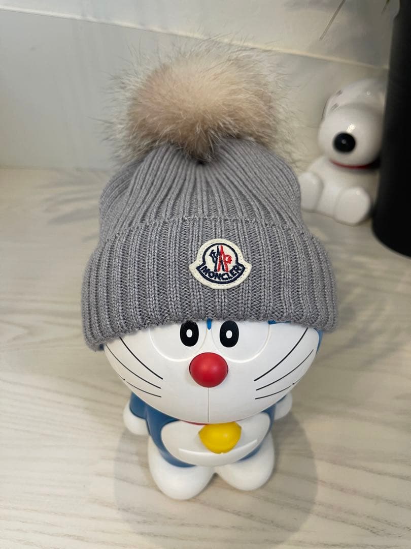 モンクレール　MONCLER フォックスファー　ニット帽　キッズ
