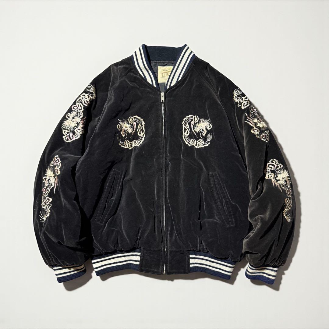 90s 別珍 souvenir jacket