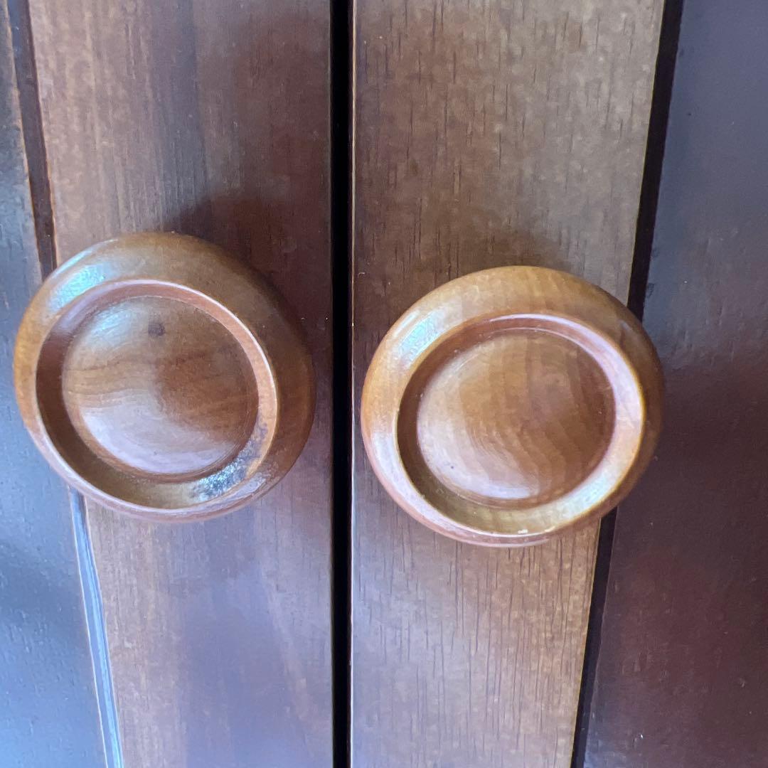 【A】木製ラック ダークブラウン オープンシェルフ　ビンテージ